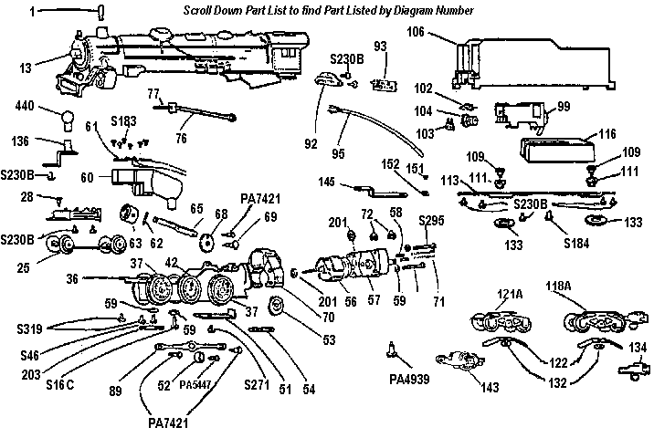 American Flyer Trains Parts Diagrams