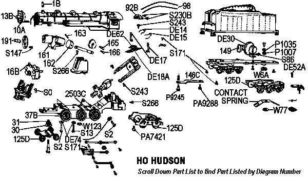 American Flyer Trains Parts Diagrams